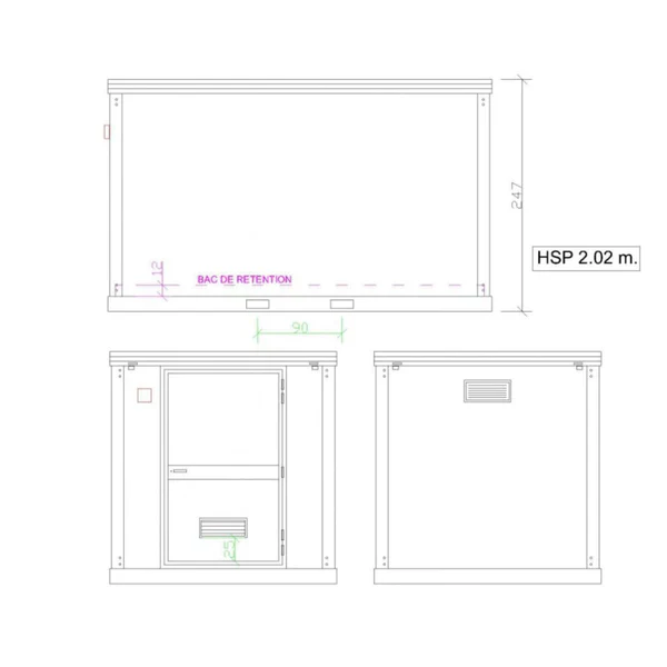 Novo Bungalow de 4 m para Armazenamento de Produtos Fitossanitários - Image 4